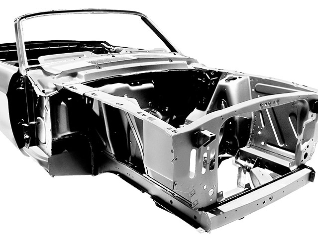 © Ford Gerippe eines 1967 Mustangs