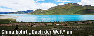 Yamdrok-See in Tibet
