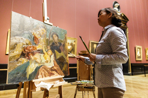 © ORF.at/Dominique Hammer Chinesische Künstlerin im Kunsthistorischen Museum