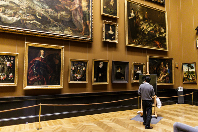 © ORF.at/Dominique Hammer Chinesischer Künstler malt im Kunsthistorischen Museum