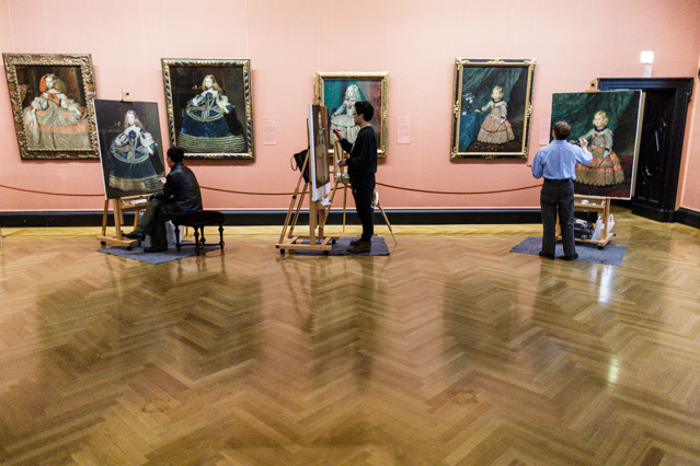 © ORF.at/Dominique Hammer Chinesischer Künstler malt im Kunsthistorischen Museum