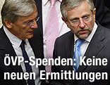Archivaufnahme von Ex-ÖVP-Klubchef Wolfgang Schüssel und Ex-Vizekanzler Wilhelm Molterer
