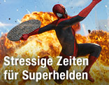 Superman springt