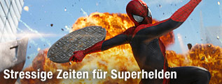 Superman springt