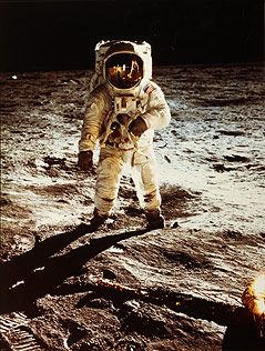 © Sammlung Westlicht Wien Apollo 11 Mondlandung, Edwin "Buzz" Aldrin Juli 1969