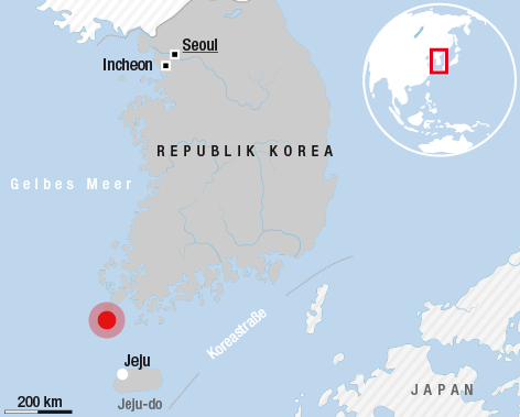 © APA/ORF.at Karte von Südkorea