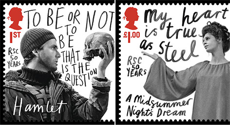 © Picturedesk.com/Solent News/Rex Features Briefmarken mit Shakespeare-Zitaten