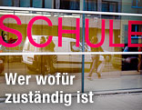Aufschrift Schule