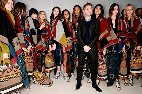 Christopher Bailey mit Models