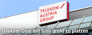 Schild der Telekom Austria Group