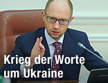 Arseni Jazenjuk, ukrainische Übergangspremier