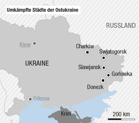 © APA/ORF.at Karte der Ukraine