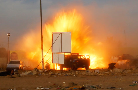 © Reuters/Thaier al-Sudani Explosion einer Autobombe