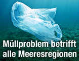 Plastiksackerl auf dem Meeresboden