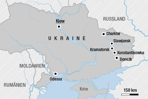 © APA/ORF.at Landkarte der Ukraine