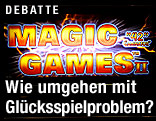Bildschirm eines Spielautomaten