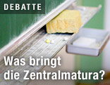 Schwamm und Schultafel