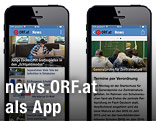 ORF-App auf einem iPhone