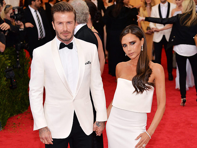 © APA/EPA/Justin Lane David und Victoria Beckham
