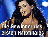 Die ukrainische S&auml;ngerin Mariya Yaremchuk w&auml;hrend ihrer Performance