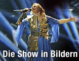 Die moldawische Sängerin Cristina Scarlat während ihrer Performance