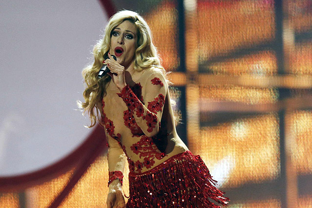© APA/AP/Frank Augstein Die portugiesische Sängerin Suzy während ihrer Performance