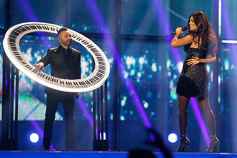 © APA/AP/Frank Augstein Rumänisches Duo Paula Seling & OVI mit „Miracle“