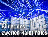 Bühne mit Lichtshow