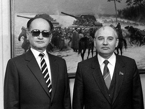 Wojciech Jaruzelski und Michail Gorbatschow