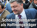Der ukrainische Milliardär Petro Poroschenko bei einer Wahlkampfveranstaltung