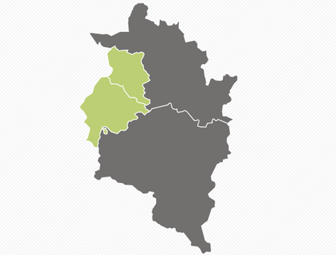 Karte zum Wahlergebnis