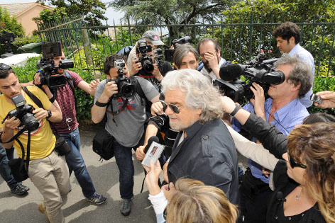© AP/Palli Lapresse Komiker Renzo Grillo (Bewegung Fünf Sterne)