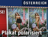 Plakat vom Lifeball zeigt ein nacktes Trans-Gender-Model