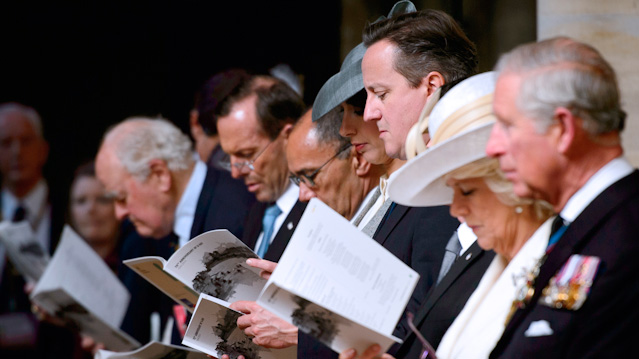Der britische Premier David Cameron bei den D-Day Gedenkfeiern