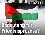 Mann mit Palästinensischer Fahne
