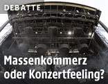 Sänger auf einer großen Bühne