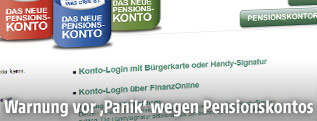 Screenshot www.neuespensionskonto.at