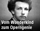 Komponist und Dirigent Richard Strauss im Jahr 1888 als Student