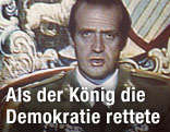 Juan Carlos bei einer Fernsehansprache, 1981
