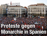 Antimonarchieprotest in Madrid