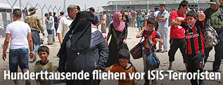 Flüchtende in Mossul