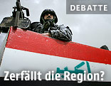 Bewaffneter irakischer Polizist