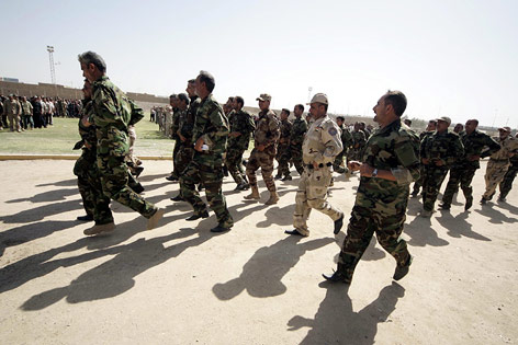 © APA/EPA/Alaa Al-Shemaree Rekruten beim Training