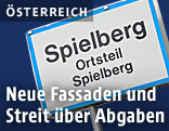 Ortsschild von Spielberg