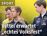 Sebastian Vettel bei der Streckenbesichtigung
