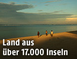 Strand einer Insel in Indonesien