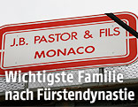 Schilder des Bauunternehmens von Helene Pastor