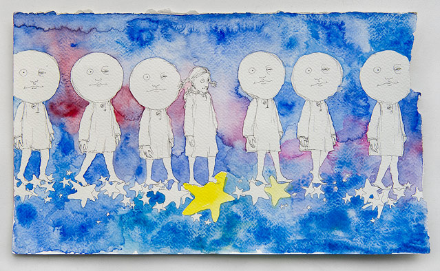 © Valeria Nibiru Aquarell von Valeria Nibiru "Versions of Me"