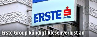 Schild einer Erste Bank