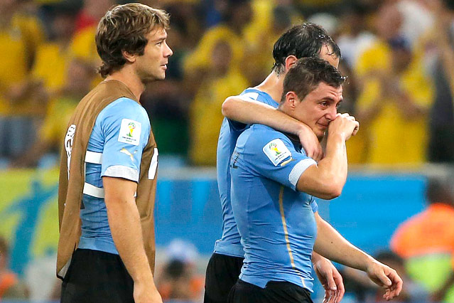 © APA/EPA/Abedin Taherkenareh Rodriguez (Uruguay) trauert